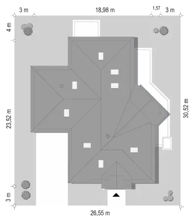 Willa Parkowa 7 — plan sytuacyjny 1