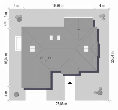 Willa Parkowa D — plan sytuacyjny 1