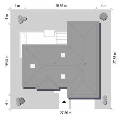 Willa Parterowa — plan sytuacyjny 1