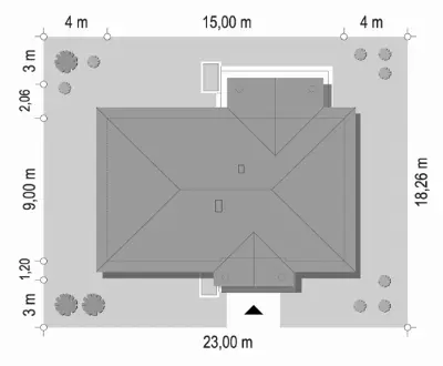 Willa Rodzinna 2 — plan sytuacyjny 1