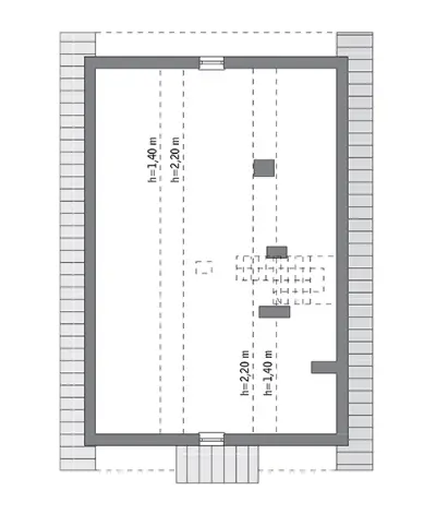 Własny dom - wariant I — rzuty kondygnacji 2