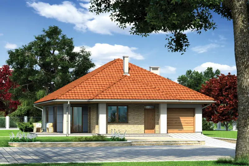 Projekt domu Wrzosowa dolina — wizualizacja