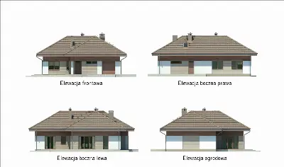 Wrzosowe wzgórza - wariant I — elewacje 1