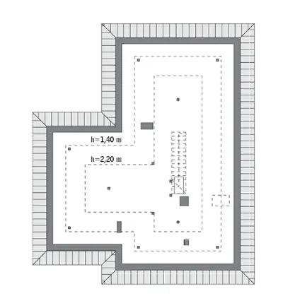 Wrzosowe wzgórza - wariant I — rzuty kondygnacji 2
