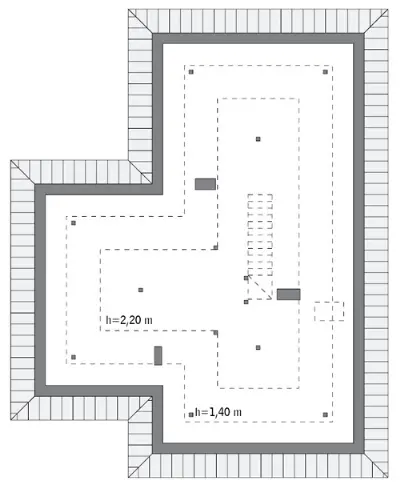 Wrzosowe wzgórza — rzuty kondygnacji 2