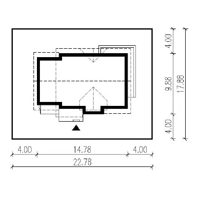 Wschód słońca - wariant II — plan sytuacyjny 1 (odbicie lustrzane)