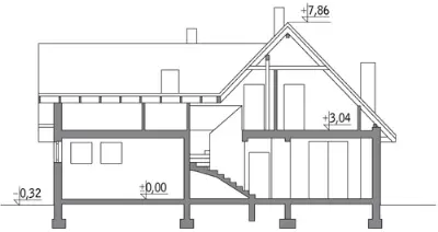 Wspaniały - wariant II — przekroje 1 (odbicie lustrzane)