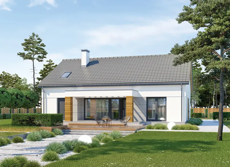 Projekt domu Wyjątkowy — wizualizacja