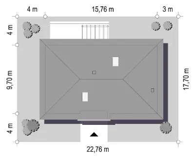 Wymarzony 11 B — plan sytuacyjny 1