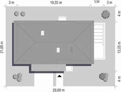 Wymarzony 2 — plan sytuacyjny 1 (odbicie lustrzane)
