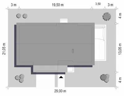 Wymarzony — plan sytuacyjny 1 (odbicie lustrzane)