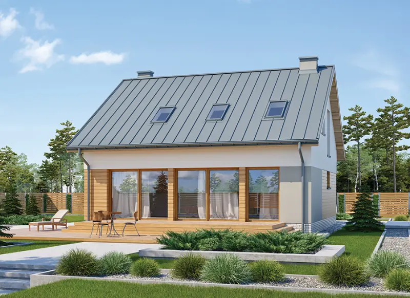 Projekt domu Wzorowy — wizualizacja