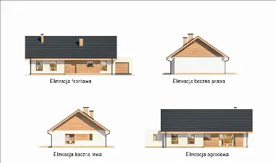 Z perspektywą - wariant I — elewacje 1