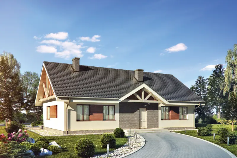 Projekt domu Z perspektywą — wizualizacja