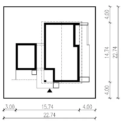 Z widokiem na gwiazdy G1 — plan sytuacyjny 1 (odbicie lustrzane)