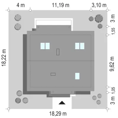 Żabka 3 — plan sytuacyjny 1 (odbicie lustrzane)