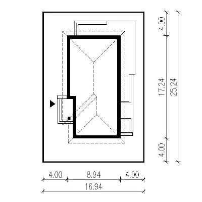 Zachodzące słońce - wariant II — plan sytuacyjny 1 (odbicie lustrzane)