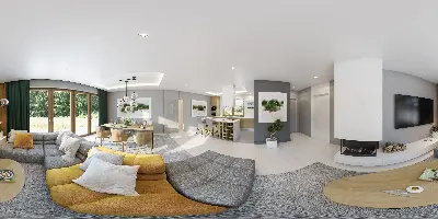 Zachodzące słońce - wariant IV — panoramy 360° 1