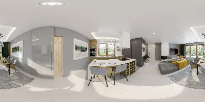 Zachodzące słońce - wariant IV — panoramy 360° 2