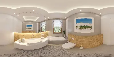 Zachodzące słońce - wariant IV — panoramy 360° 4