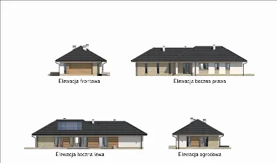Zachodzące słońce - wariant V — elewacje 1