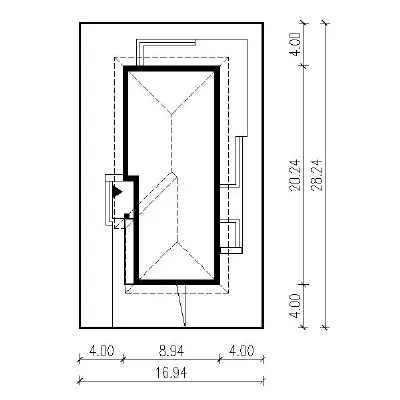 Zachodzące słońce — plan sytuacyjny 1 (odbicie lustrzane)