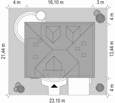 Zacisze — plan sytuacyjny 1 (odbicie lustrzane)