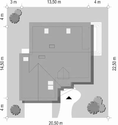 Zalesie — plan sytuacyjny 1
