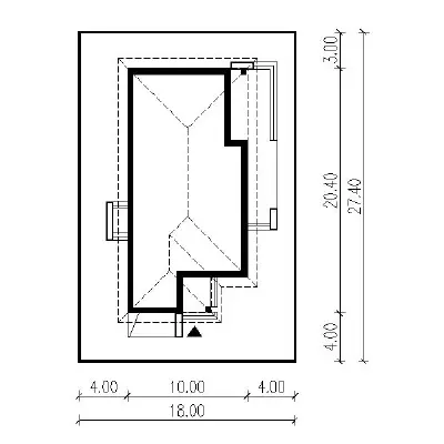 Zamierzony — plan sytuacyjny 1 (odbicie lustrzane)