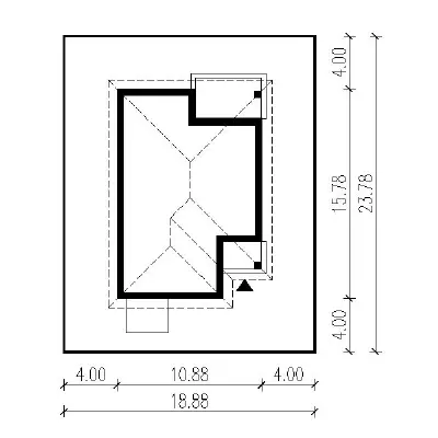 Zapach wiosny - wariant I — plan sytuacyjny 1 (odbicie lustrzane)