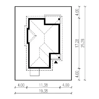 Zapach wiosny - wariant II — plan sytuacyjny 1 (odbicie lustrzane)