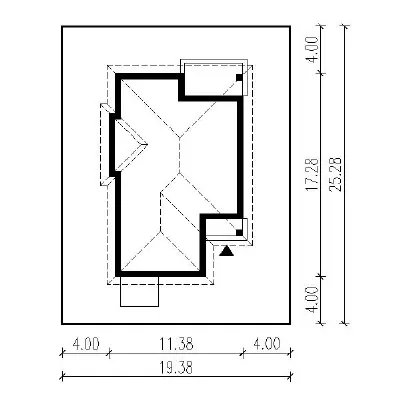 Zapach wiosny - wariant IV — plan sytuacyjny 1 (odbicie lustrzane)
