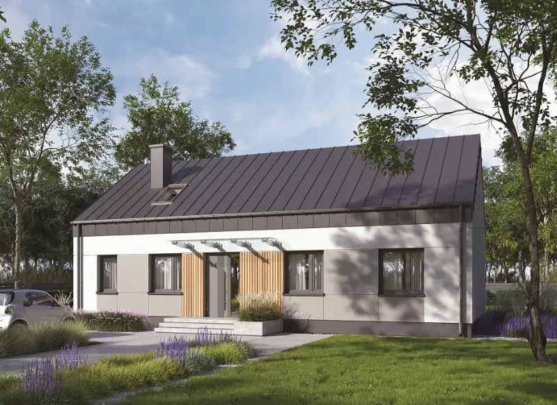 Projekt domu Zaufany N - wariant I — wizualizacja