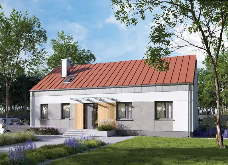 Projekt domu Zaufany N - wariant I (aranżacja 3) — wizualizacja