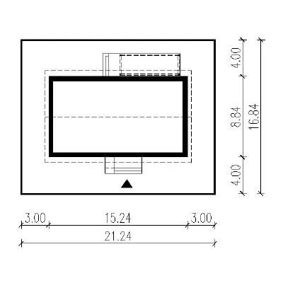 Zaufany - wariant I (aranżacja 2) — plan sytuacyjny 1 (odbicie lustrzane)