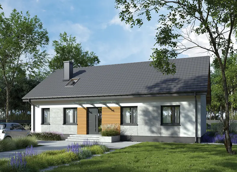 Projekt domu Zaufany — wizualizacja