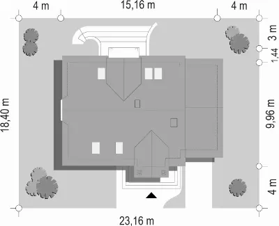 Zgrabny 2 — plan sytuacyjny 1 (odbicie lustrzane)