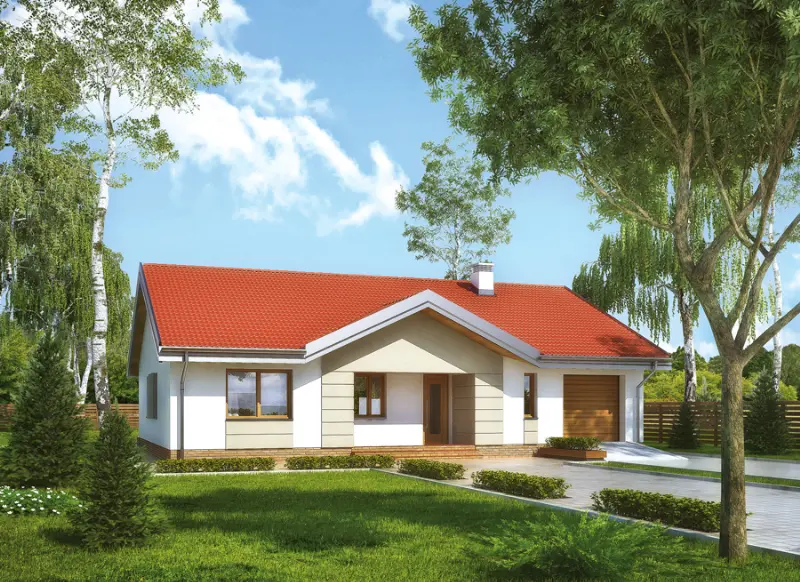 Projekt domu Zielona połonina — wizualizacja