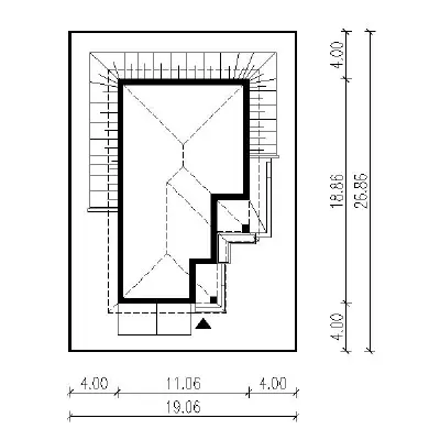 Zielone pola - wariant I — plan sytuacyjny 1 (odbicie lustrzane)