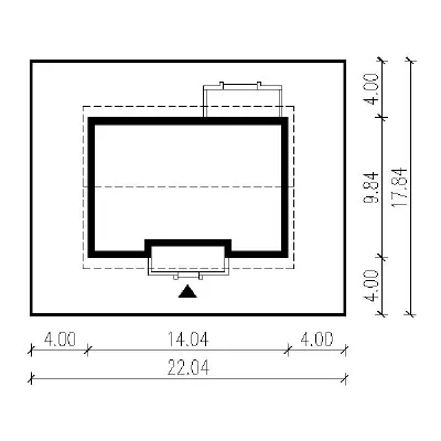 Zielony ogród - wariant I — plan sytuacyjny 1 (odbicie lustrzane)