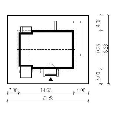 Znamienity - wariant IV — plan sytuacyjny 1 (odbicie lustrzane)