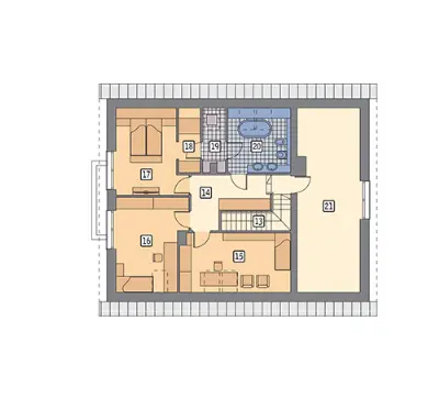 Zorganizowany (etap I) — rzuty kondygnacji 2