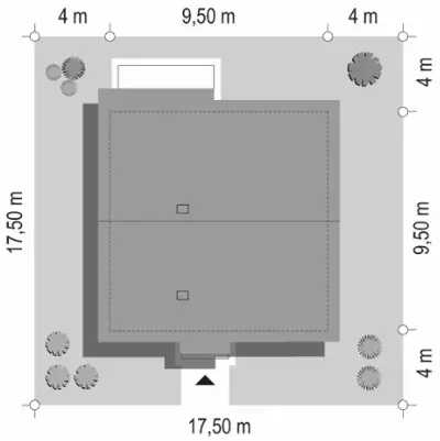 Zosia 2 — plan sytuacyjny 1 (odbicie lustrzane)