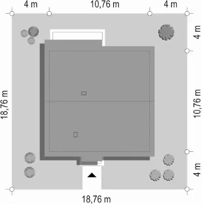 Zosia 5 — plan sytuacyjny 1 (odbicie lustrzane)