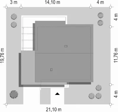 Zosia 7 — plan sytuacyjny 1 (odbicie lustrzane)